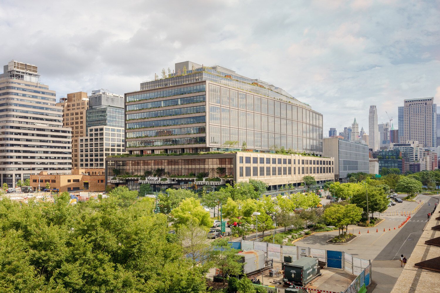 An exterior view of the Google building