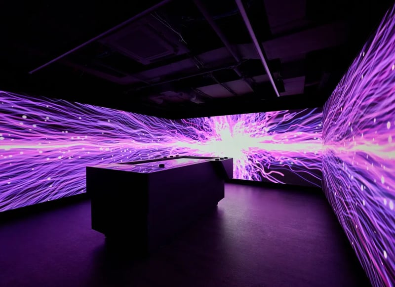 A highly immersive room that uses the latest technology to create an immersive experience.