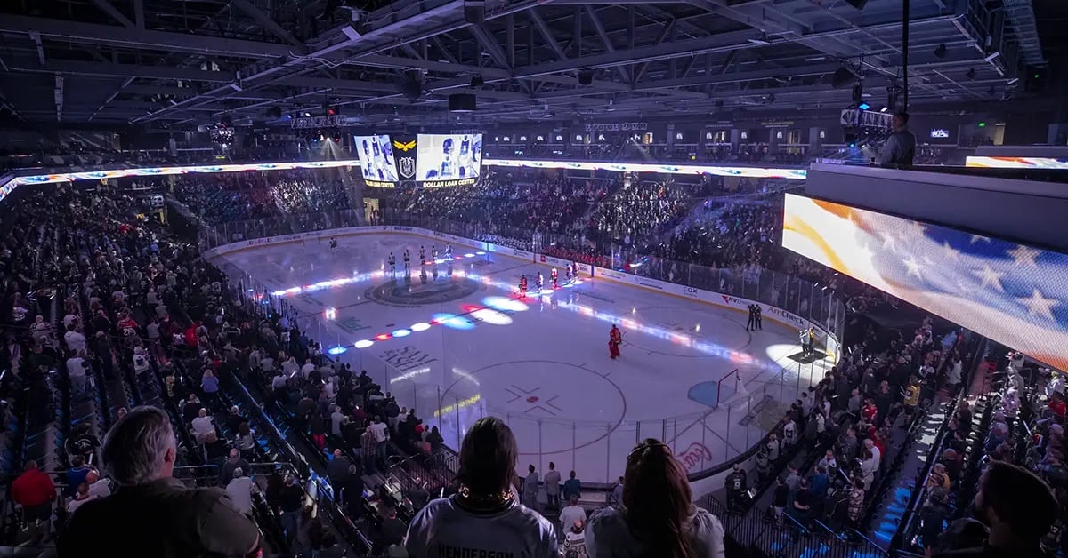 A live sports event features perimeter and scoreboard LED signage displaying real-time stats, sponsor content and crowd engagement visuals.