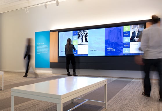 An interactive video wall engages visitors in hands-on learning, combining visuals, motion and content to explain complex scientific topics in an accessible way_-1