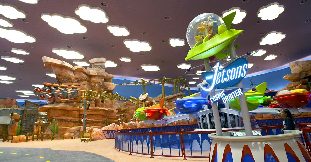 Jetsons ride at Warner Bros. World Abu Dhabi.