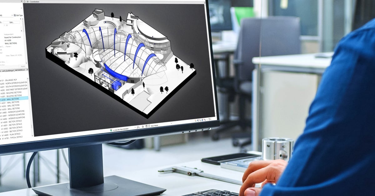 An Electrosonic designer building a model of a project.