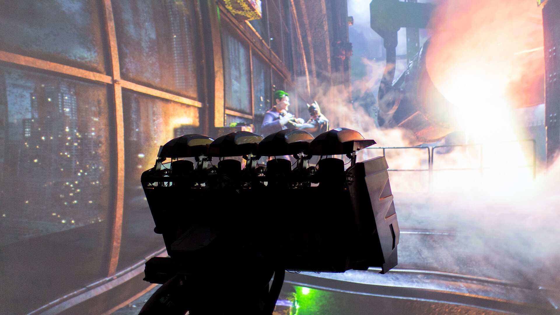 High tech dark ride at the Warner Bros. World Abu Dhabi.