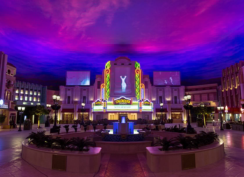 Cinema Spectacular Show at Warner Bros. World Abu Dhabi.
