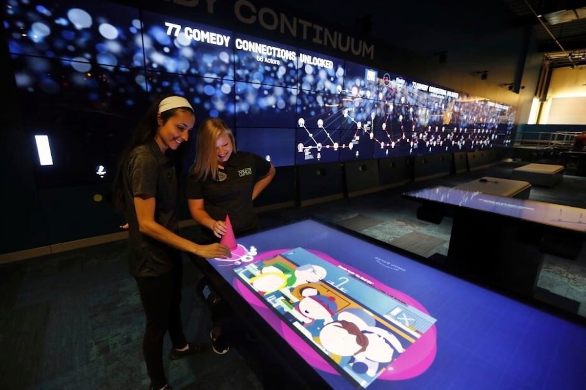 Interactive tables are a great way to get patrons involved in an exhibit. 