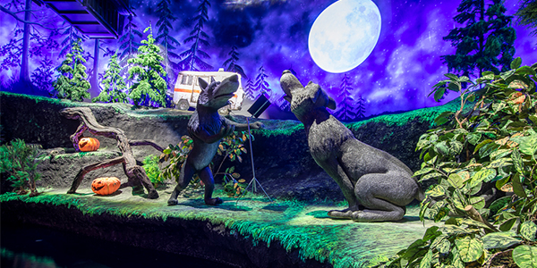 Set piece at the Masha and the Bear dark ride.