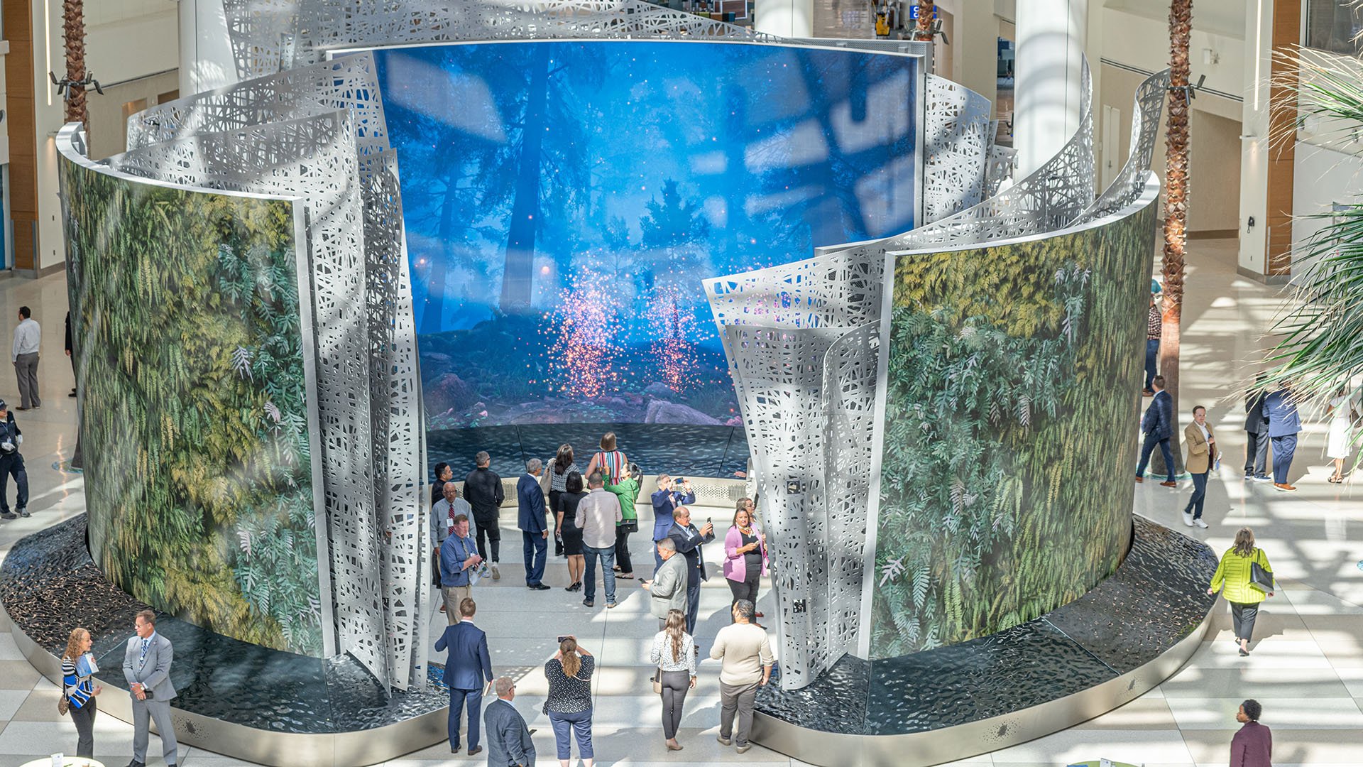 Orlando International Airport Terminal C Interactive Video Walls