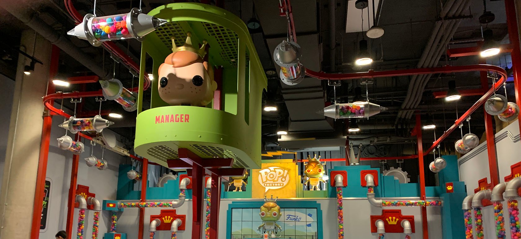 Set pieces within the Funko Flagship Store in Hollywood.