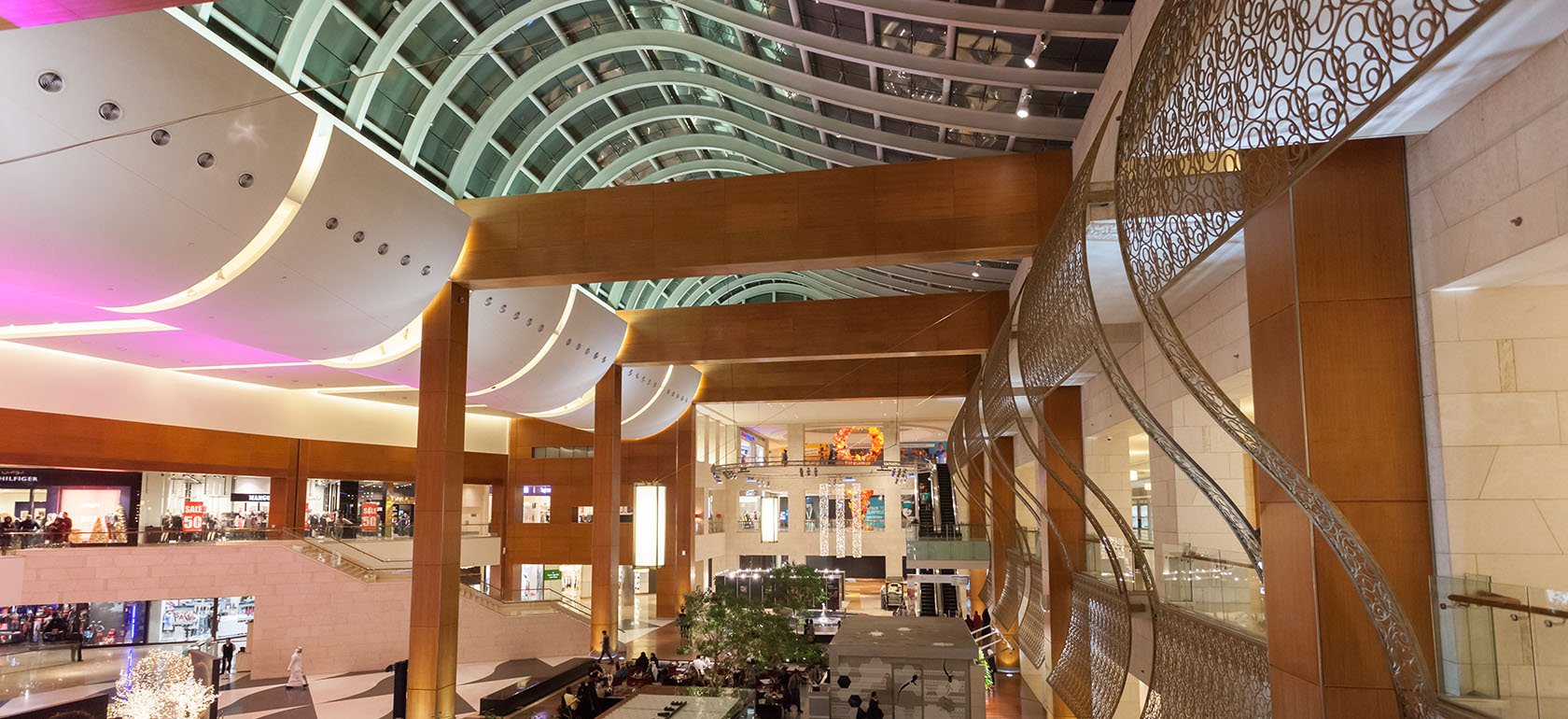 View of the beautiful scope of Kuwait 360 mall.