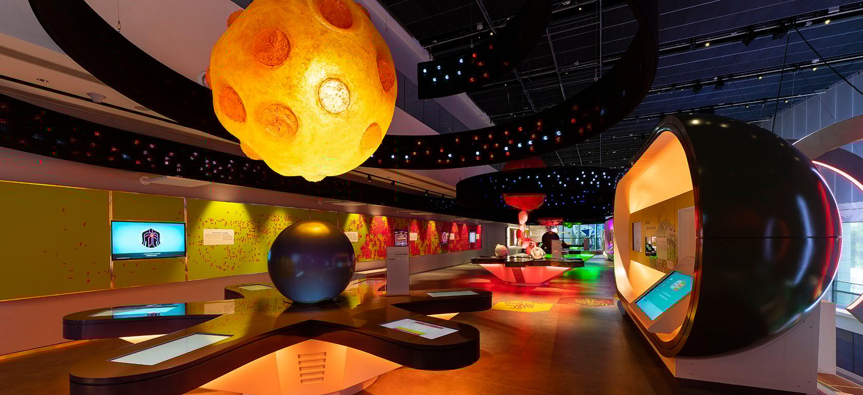 Various exhibits at Sheikh Abdullah al Salem Cultural Centre.