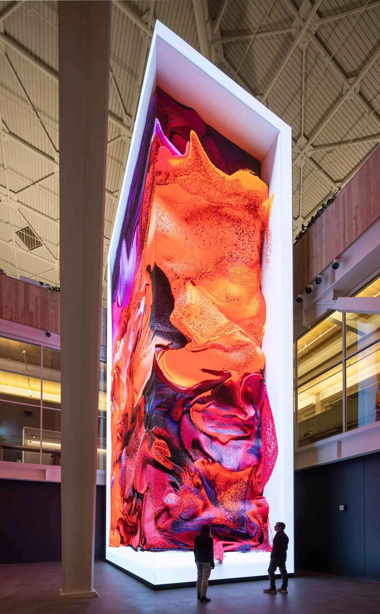 Refik Anadol Machine Dreams Biophilia showing art media