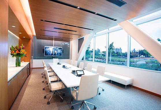 Boardroom at the Grove Google Experience Center.
