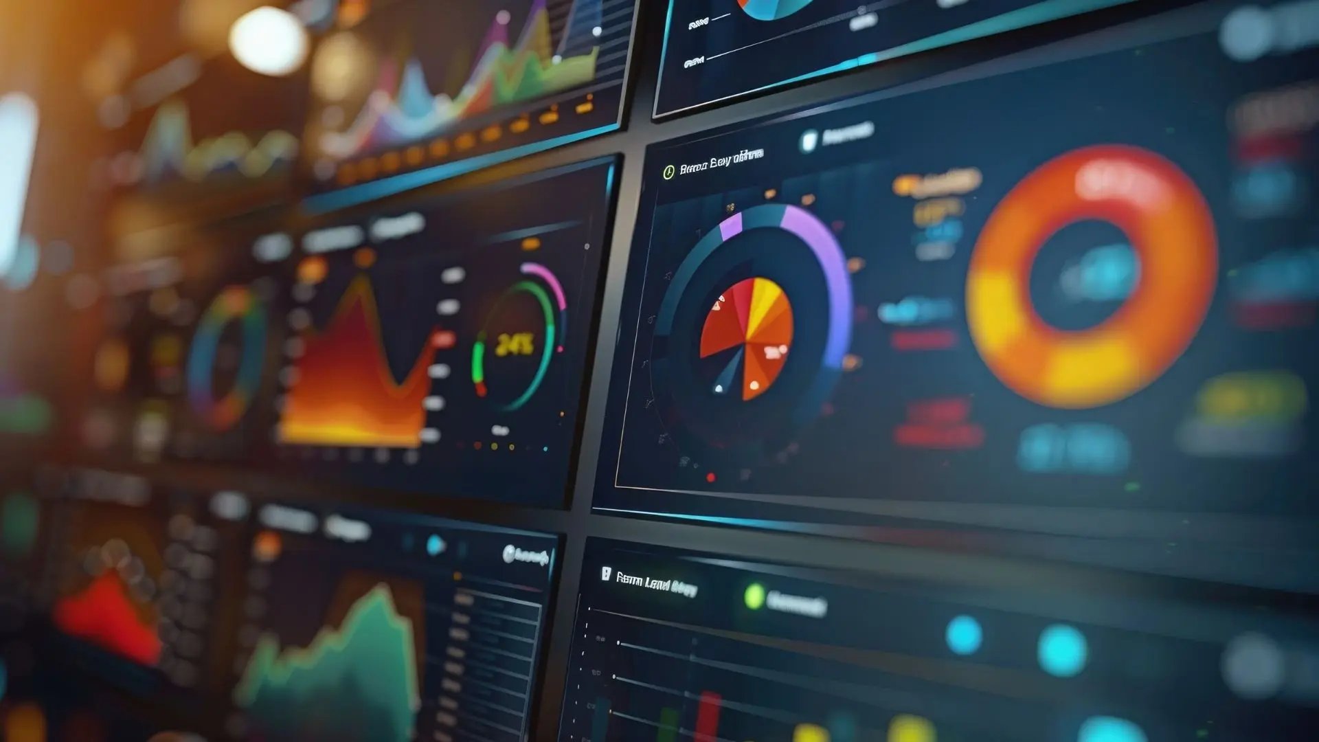 A dashboard displaying key metrics with charts, graphs and performance data for easy tracking and reporting.