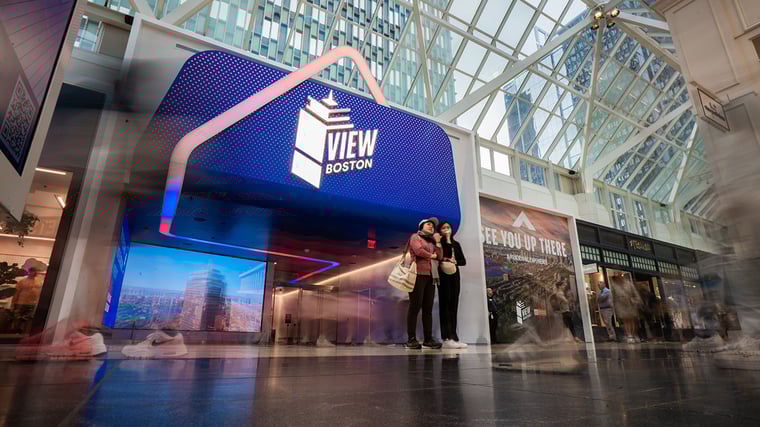 Entrance to the View Boston Experience.