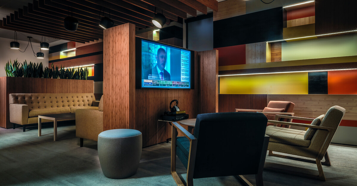 Huddle spaces can take on different looks depending on company needs. 